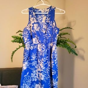 Forever XXI blue floral dress